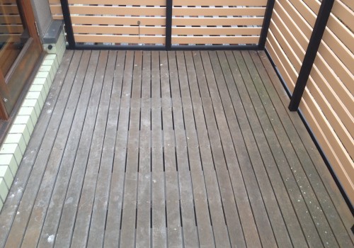 Preparation of timber decking in Melbourne Yarraville