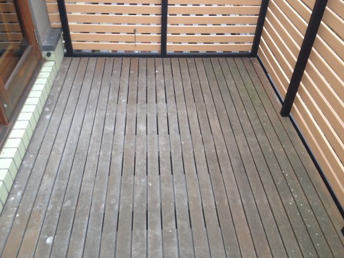 Preparation of timber decking in Melbourne Yarraville