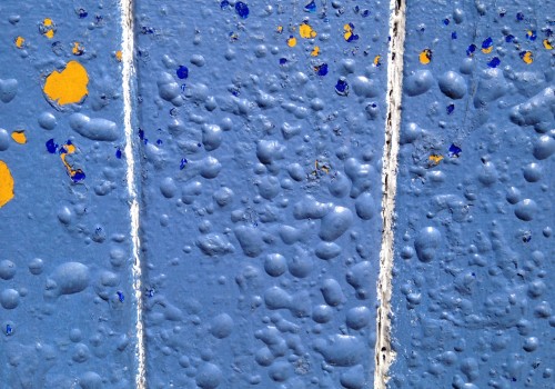 Blistered paint